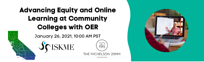 Advancing Equity and Online Learning at Community Colleges with OER